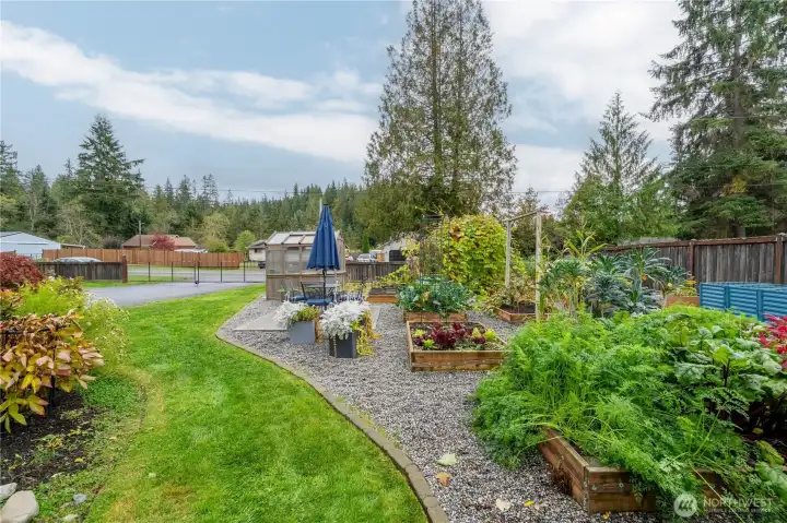 Mature Landscaping is well established