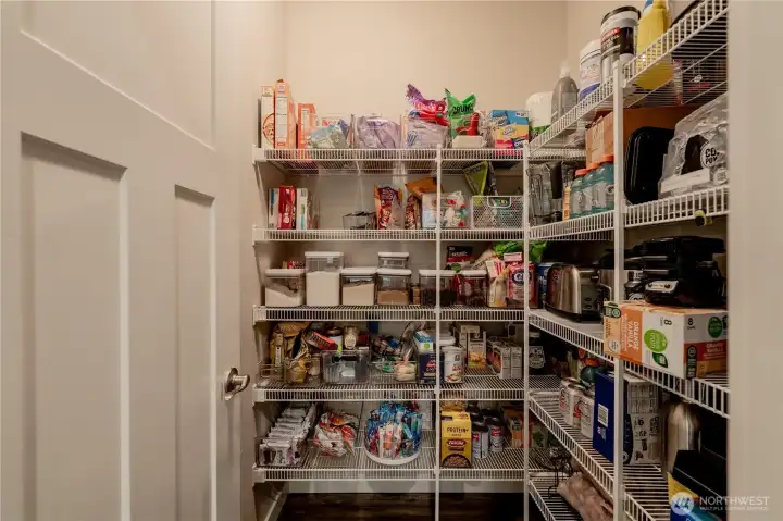 Roomy Walk in Pantry!!