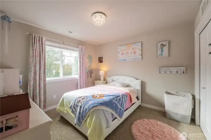 Bedroom facing the front