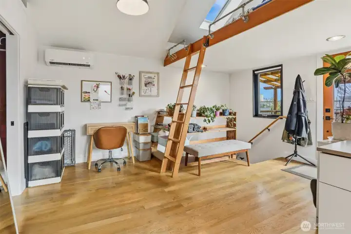 Open living space for entertaining.