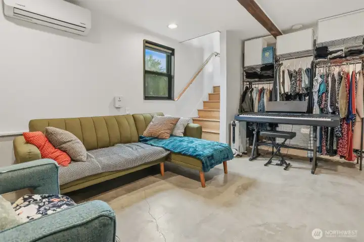 Downstairs flex room.