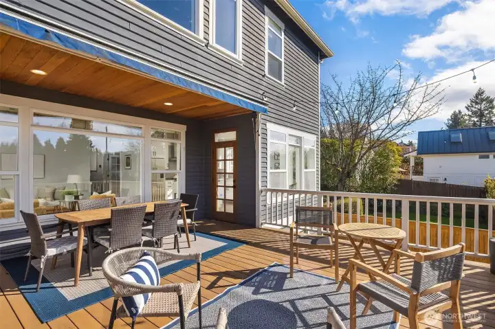 Massive outdoor deck perfect for entertaining