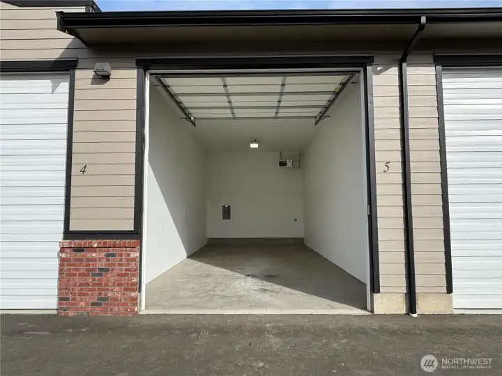 Unit with door open.