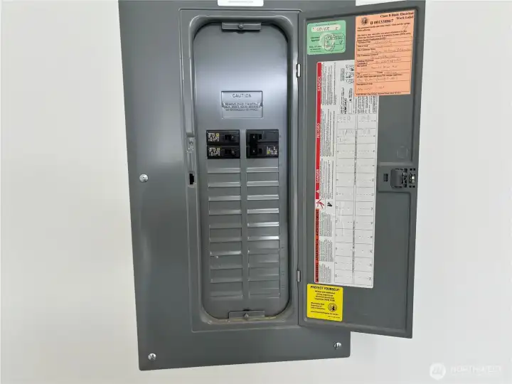Panel inside of unit.
