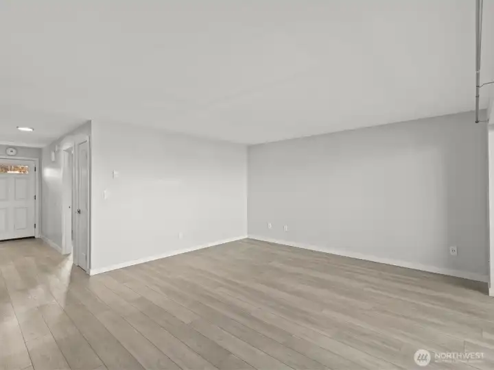 The spacious living room is ideally positioned for capturing the views as you sit back and relax.