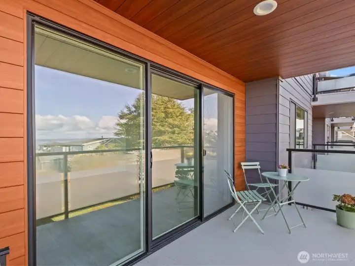 Whether it's your morning tea or coffee, or your evening adult beverage, you'll enjoy soaking in the views from your covered balcony.