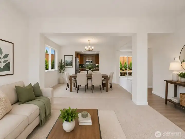 VIRTUALLY STAGED- Formal living as you walk in the front door with openness for entertaining VIRTUALLY STAGED- Formal living as you walk in the front door with openness for entertaining