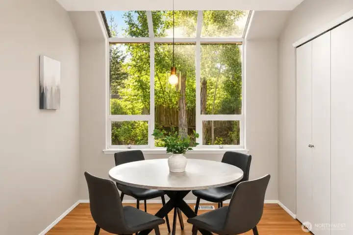 Eating nook off the kitchen, plus large pantry