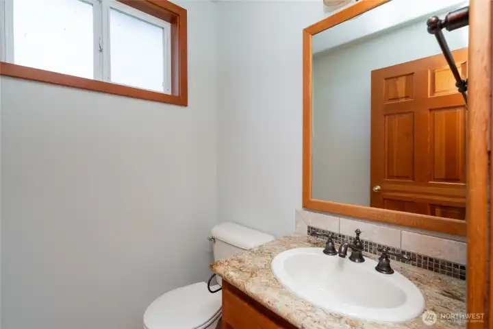 Guest half bath on main level