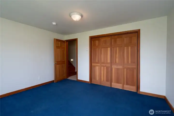 bedroom #1, large closets