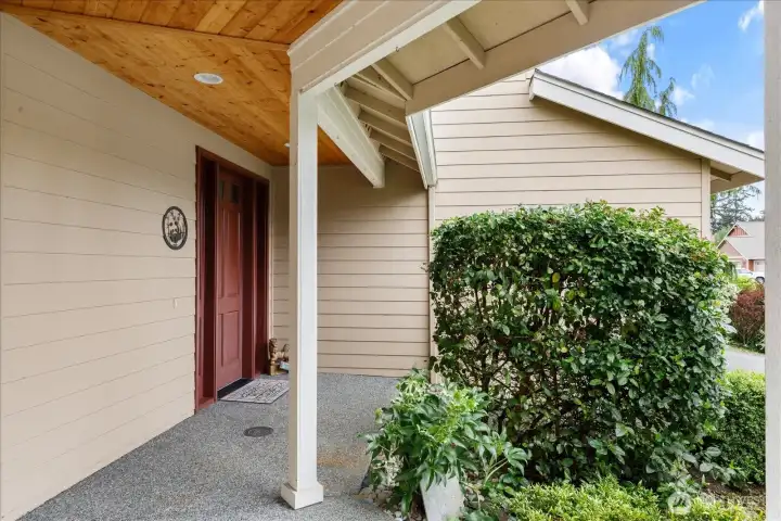 Front Entry to the spacious custom-built home.