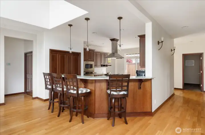 Perfect Cook's Kitchen with Eating area and large Pantry Closet.