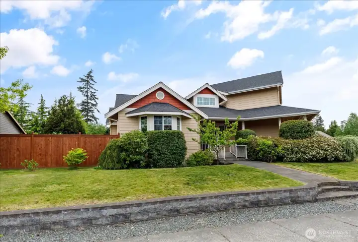 Eastside of the home, and the fence for the backyard.