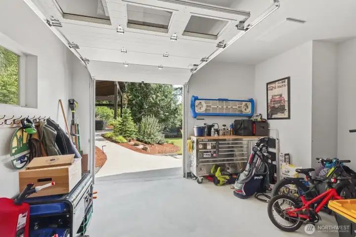 3rd Bay with rear facing garage door.