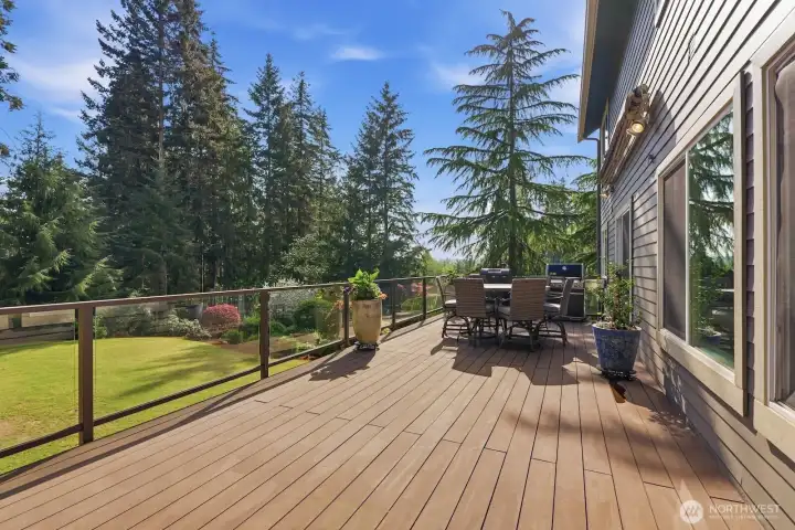 Large Trex Style Deck.