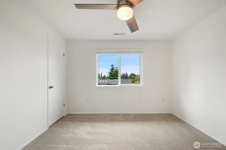 2nd level bedroom shown without virtual staging in place