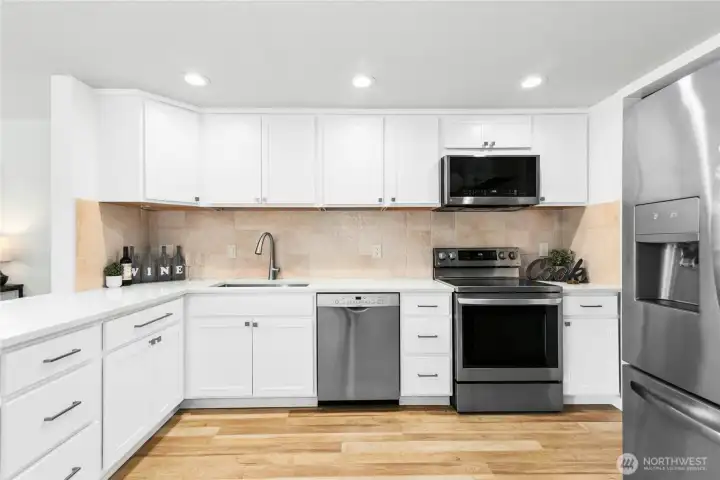 new flooring and appliances