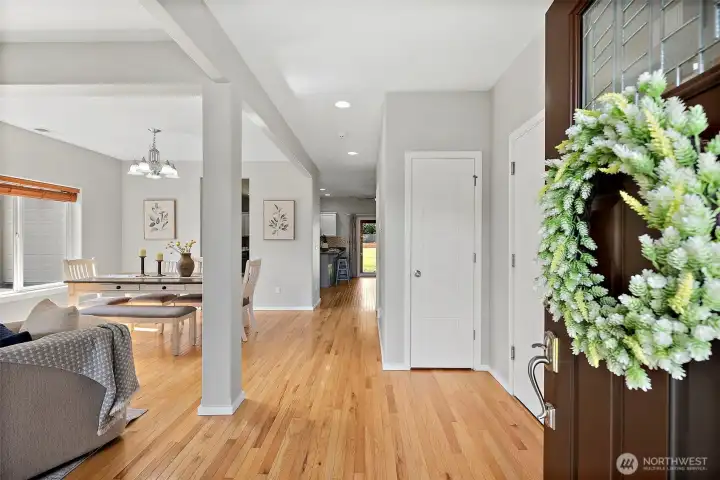 Step Inside to Hardwood Floors & Fresh Interior Paint Throughout the Main Level! Comfort Year Round with Heat Pump (Cooling A/C)!