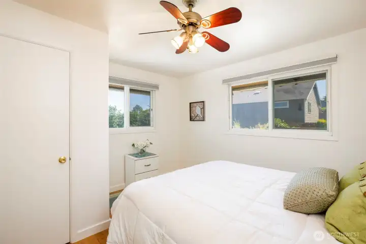 3rd bedroom  is spacious has a deep closet with plenty of natural light