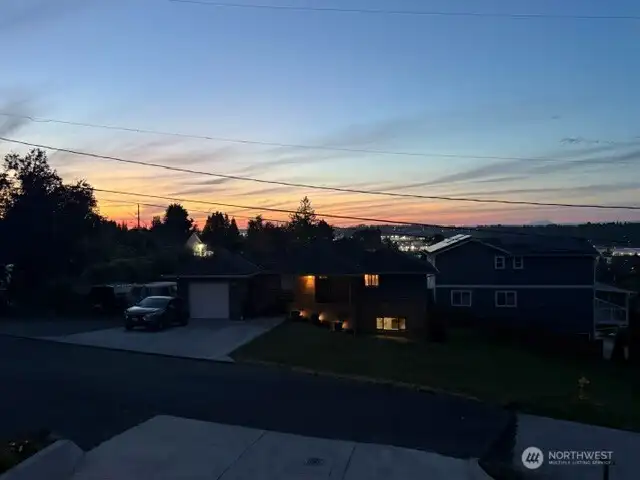 Sunrise from the living room