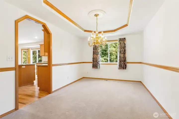 Formal dining to kitchen Formal dining to kitchen