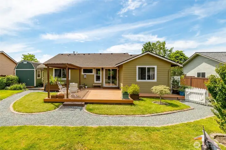 Back of the home.