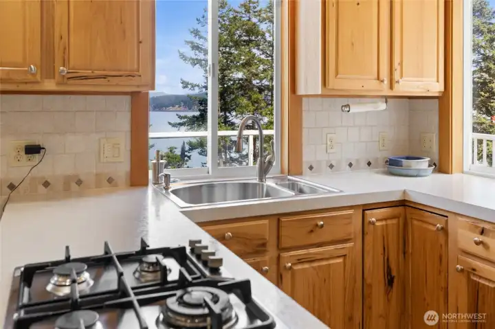 Look at your view while you cleanup the kitchen. Home has tons of storage!