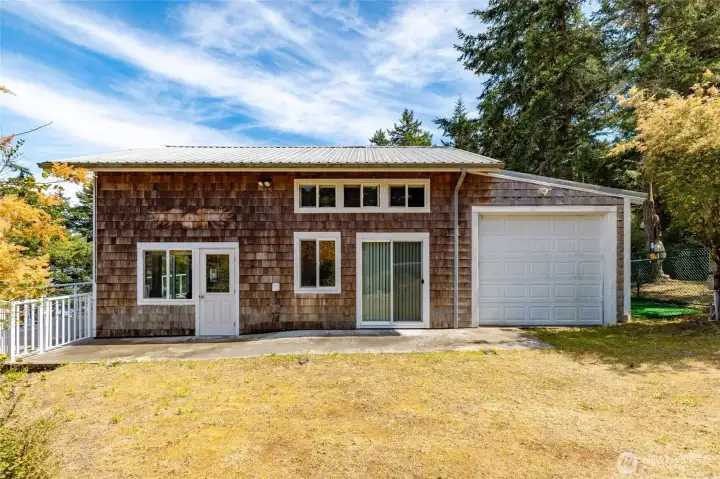 Attached garage