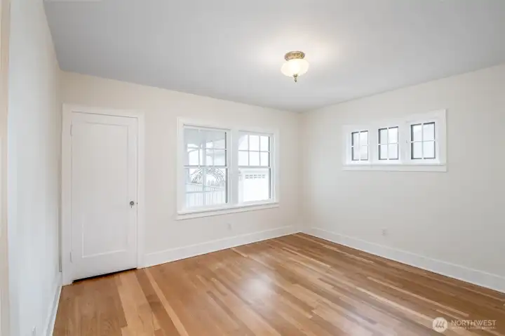 This bedroom on the main would be a perfect guest room.