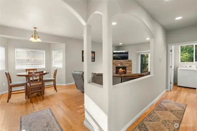 This home boasts a fantastic layout with a seamless flow to the floor plan, thoughtfully designed to maximize space and accessibility in every room.