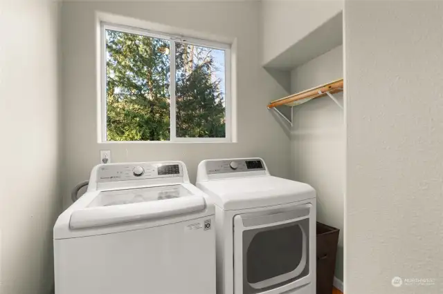 The perfect laundry room is tucked away at the end of the hall on the main level, so it’s out of sight when you’re strategically delaying laundry day. Close the door, and no one will ever know! Plus, built-in storage keeps you organized when you finally decide to tackle the pile.