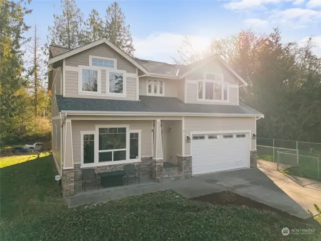 Nestled in the trees and wooded area, this home gets fantastic natural light.