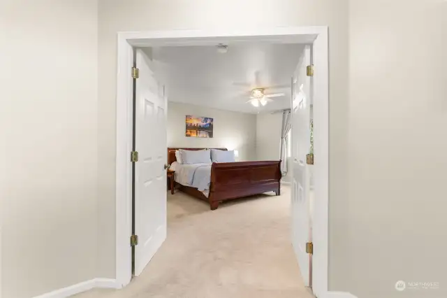 French doors open to your expansive master suite, a true retreat!