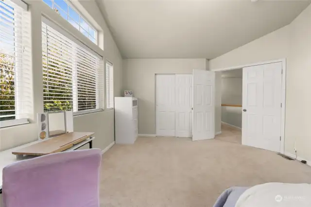 Located at the opposite end of the upstairs as the primary suite.