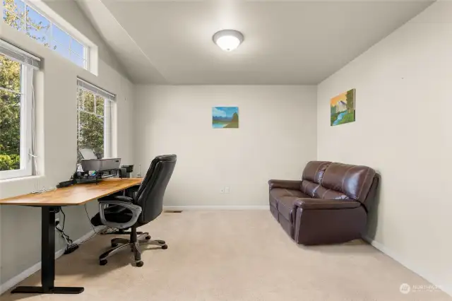 Have you been looking for the perfect home office? The builder of this home really maximized the amount of natural light on the interior of the home by adding in extra windows.