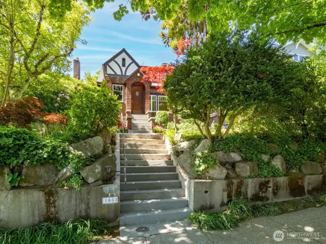 Located on a quiet tree-lined street in beautiful Montlake, this stately brick Tudor is just minutes from top-rated schools, parks, UW, light rail & the Arboretum.