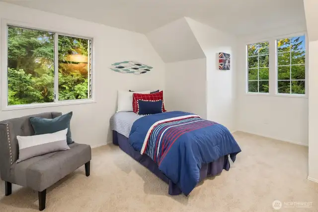 There are 4 bedrooms total.