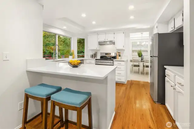 Kitchen features brand new appliances.