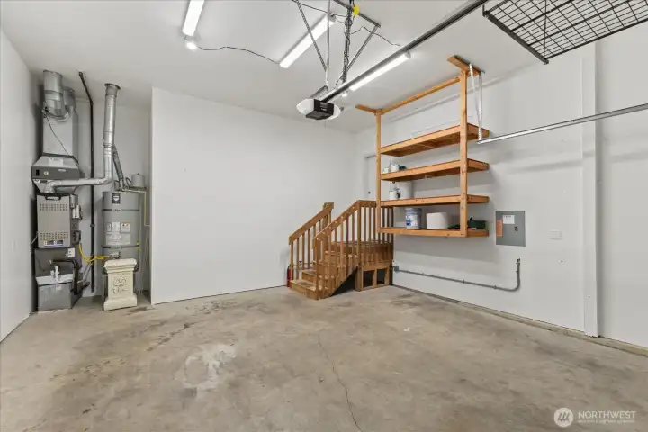 2-car garage with extra storage