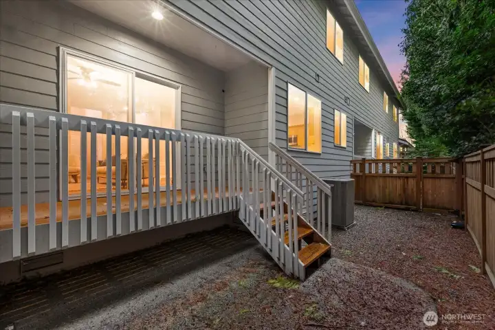 backyard with covered patio