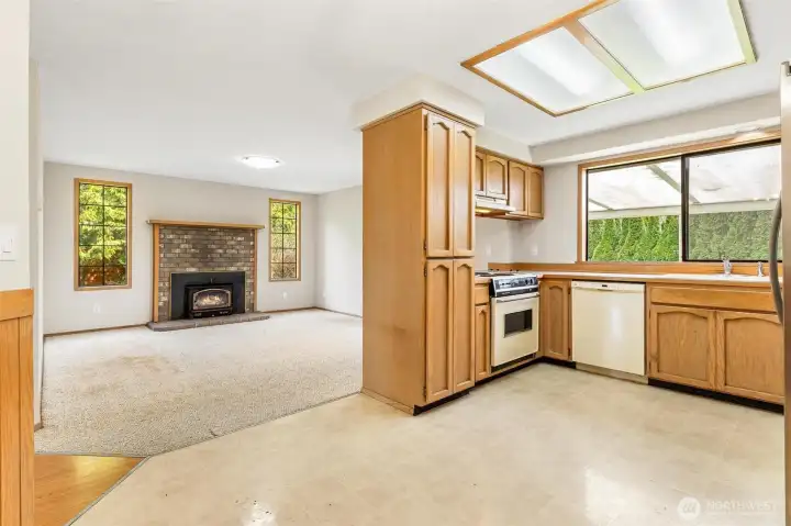 View from kitchen nook