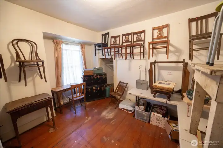 One of two main floor bedrooms.  Home has been cleared of furnishings.