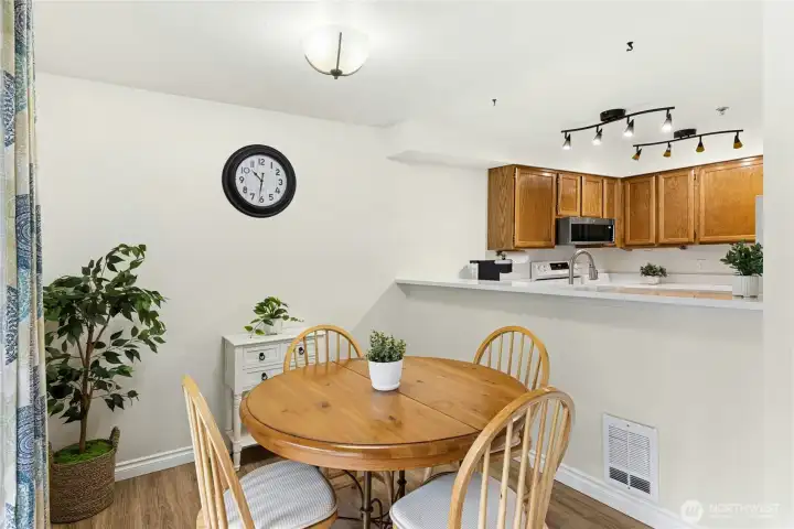 Note the neutral color of fresh paint, making this condo move-in ready.