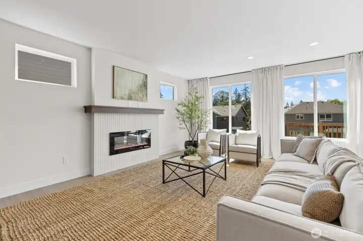 Electric fireplace for cozy nights