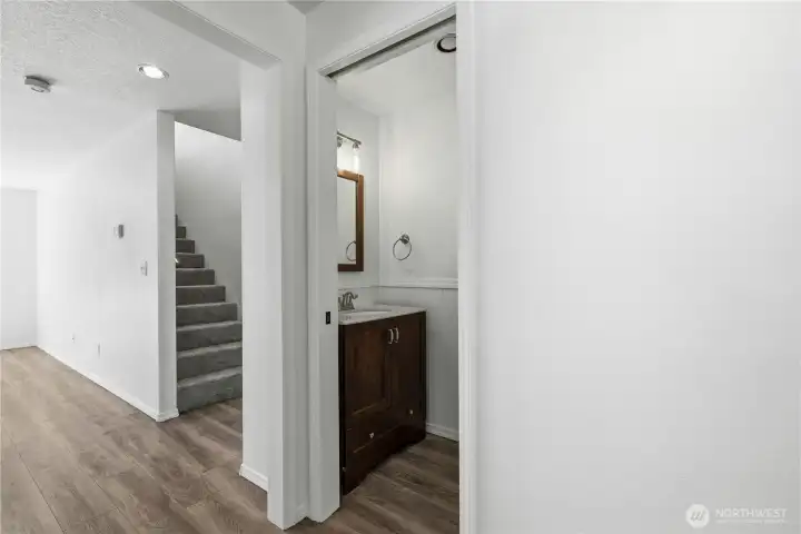 Downstairs half bath