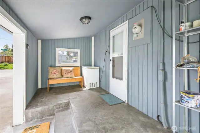 Mud room off kitchen