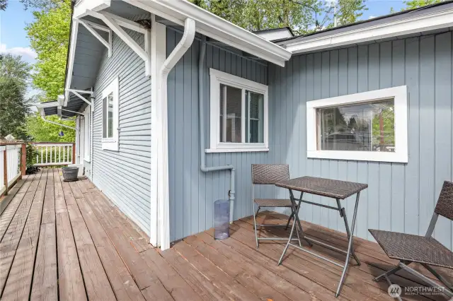 Oversized front patio