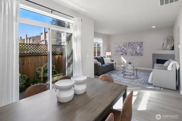 Eating Space off of Kitchen