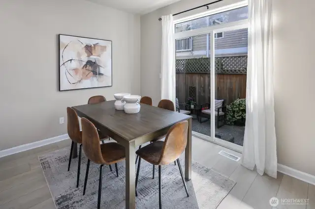 Eating Space off of Kitchen