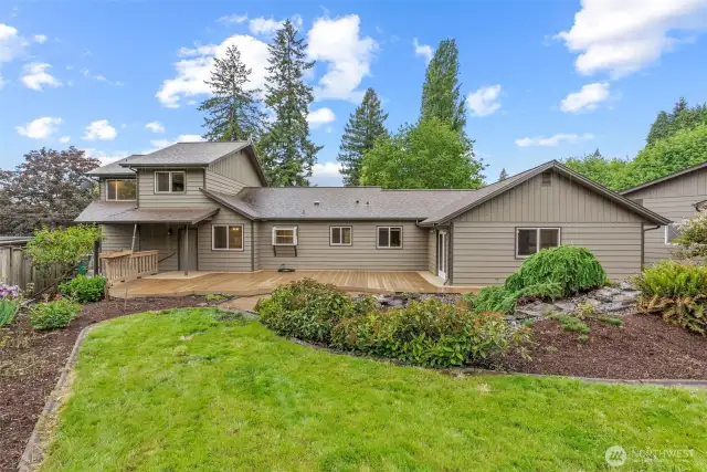 Curb appeal extends to the back of this lovely home!  Come take a peek today!